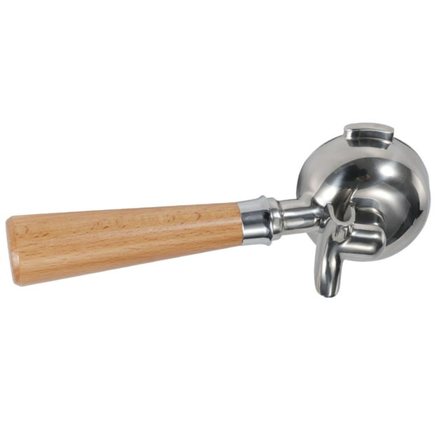 Abbracc Porte-Café Sans Fond 58mm Double Bouche Support Machine à Café Porte-Café Pièces de Rechange