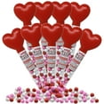 thumbnail image 2 of VALENTINE'S DAY Sixlets Candy, 9 Count Candy Filled Heart Topped Tubes with Pink, Red, White Candy Covered Chocolate Balls, For Classroom Exchange, Valentine's Gift for Kids, 1.8 Oz Each, 2 of 3