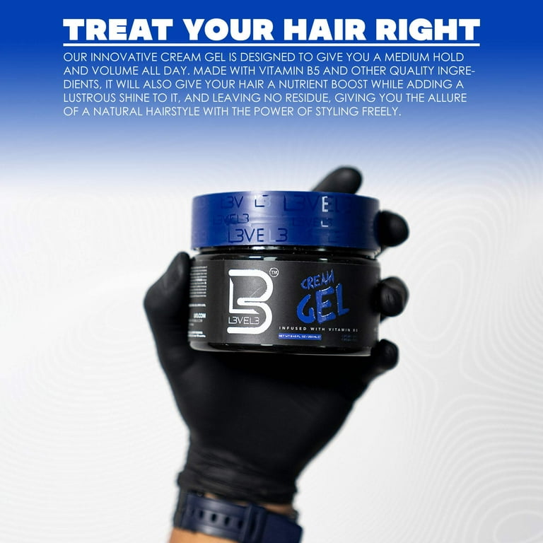 L3 Level 3 Cream Gel - Provides Volume and Medium Hold - With