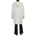 thumbnail image 3 of Terra & Sky Women's Plus Size Hooded Duster, 3 of 5