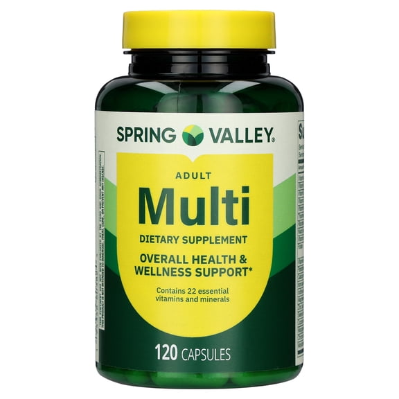 Spring Valley Adult Multivitamin Capsules; 120ct, 60 Day Supply