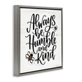 Stupell Industries Inspiring Humble & Kind Animals Painting Gray