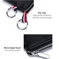 thumbnail image 4 of shiyou-Leather Coin Purse Wallet with Key Chain Small Change Purse Keychain Card Holder Keychain Pouch Small Keychain Wallet for Women and Men, black, Coin Purses & Pouches, 4 of 4