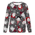 thumbnail image 4 of Puntoco Mujer Invierno Sexy Cuello Redondo Manga Larga tops Navidad Impreso Regular Sudaderas Sudadera Blusa Puntoco Puntoco-604, 4 of 5