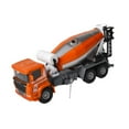 thumbnail image 3 of Camión de ingeniería para niños, modelo de camión mezclador de cemento, transportador de vehículos de construcción a escala 1:60 naranja, 3 of 9