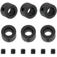 thumbnail image 1 of 6Pcs 6mm Inner Diameter Electrophoresis Black Carbon Steel Shaft Collar Set Screw Style Bore Shaft Collars Set Screw Collars for Lawn Tractors Garage Doors, 1 of 9