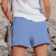 thumbnail image 4 of MKLEKYY Pantalones Cortos Deportivos para Mujer, Moda Femenina, Primavera y Verano, A Rayas, con Cordón, Bolsillos Laterales, Pantalones Cortos Casuales, 4 of 4