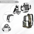 thumbnail image 6 of Xoenoiee Deer American Flag Print Kids School Backpack Casual Travel Daypack Clear School Bookbag See Through Backpack for Teens Boys Girls Lightweight School Backpack with Adjustable Padded Straps, 6 of 7