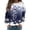 Blue_001, variant on Fgnfyis Christmas Sweatshirt Casual Treble Print Long Sleeve Crewneck Pullover Soft Womens Crewneck Sweatshirt