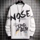 thumbnail image 3 of Camiseta para hombre estampada cuello redondo sudaderas holgadas hombre jerseys poliéster una pieza talla S ropa original emo 2024 social, 3 of 5