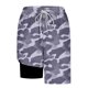 thumbnail image 3 of Ceisia Men's Camouflage Print Loose Fit Quick Dry Beach Shorts with Inner Lining Black L Gifts, 3 of 6