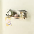 thumbnail image 4 of Tgbvmt Wall Mounted Storage Shelf No Drill Hanging Storage Basket No Drill Wall Mounted Multi-Purpose Floating Shelf for Bedroom Living Room Kitchen Bathroom Office Wall Organizer Home Storage, 4 of 6