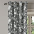 thumbnail image 3 of Ambesonne Pirates Grommet Curtain, Greyscale Skulls Doodle, 50" x 54", Grey Pale Grey, 3 of 6
