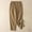 Khaki, variant on Women's Summer Solid Color Pocket Loose Elastic Haren Versatile Casual Pants Women Casual Pants Size 14 Women Business Casual Pants with Pockets Sweatpants plus Size Women Casual Pants for Women