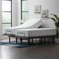 Lucid Premium Steel Adjustable Bed Base with Zero Clearance, King/Split King