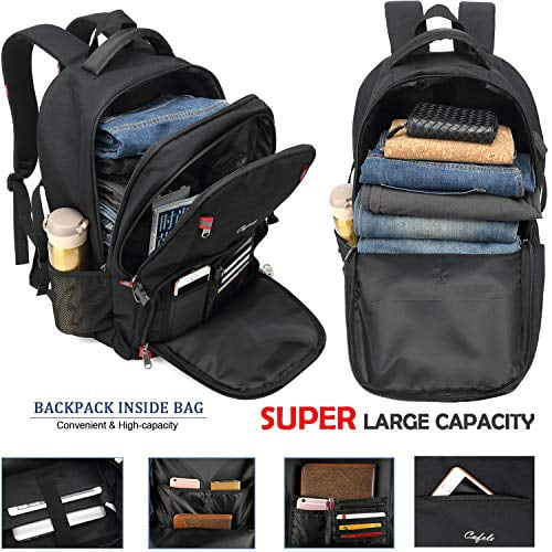 Cafele 17.3 inch Laptop Backpack,Extra Large Backpack Bookbag Computer Rucksack with USB Charging Port,Water Resistant Sturdy Backpack for Business College School Travel,Men Women Casual Day