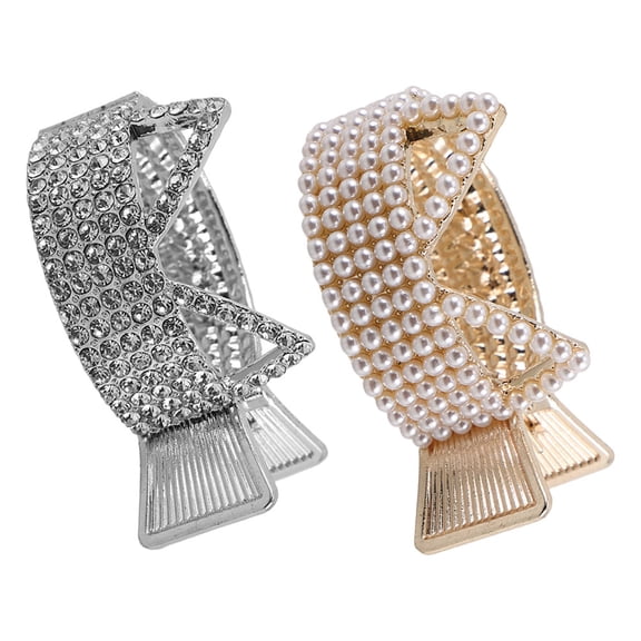 HEANUJJ 2 Pcs Fancy Hair Clips Hair Claw Clip Zinc Alloy For Everyday Wear Women