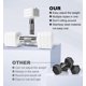 thumbnail image 3 of Juego de mancuernas ajustables de 40 kg para hombres y mujeres, gimnasio en casa, 3 of 8