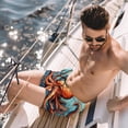 thumbnail image 2 of luoweisi Men's Beach Shorts Quick Dry Swim Trunks with Mesh Lining Octopus L, 2 of 5
