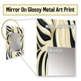 thumbnail image 3 of Designart "Zebra Harmony In Cream" Abstract Wall Mirror, Printed Cream Wall Mirror, Modern Bathroom Wall Mirror, Decorative Abstract Mirror - 24x32 Inch, 3 of 5