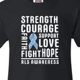 thumbnail image 4 of Inktastic ALS Awareness Strength Courage Support Youth T-Shirt, 4 of 5