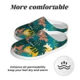 thumbnail image 6 of KLL Hawaiian Style Pattern Adult Unisex Cozy Slippers,Fuzzy Slip-on Slippers TPR Sole Slippers Comfort Plush Home Footwear for Indoor & Outdoor-13, 6 of 7