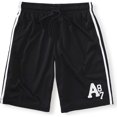 thumbnail image 1 of Aeropostale - Pantalones cortos para caminar atléticos de baloncesto con forro de malla para hombre, color negro, grande, 1 of 1
