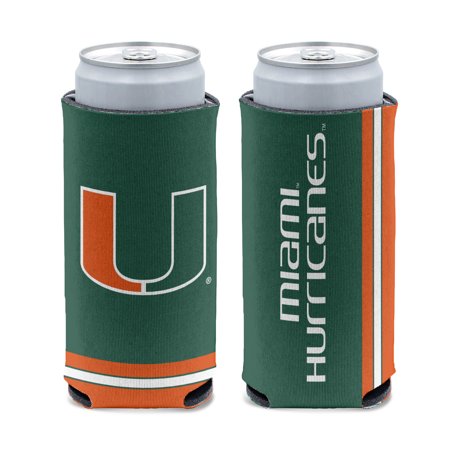 NCAA Miami Hurricanes Prime 12oz Slim Can Cooler  Collapsible