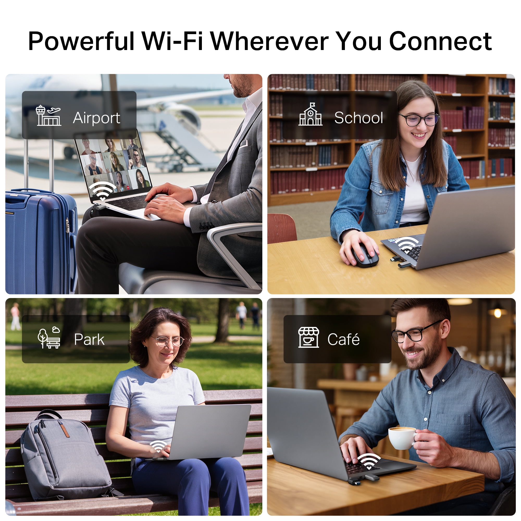 TP-Link BE3500 Wi-Fi 7 Dual-Band Wireless USB 3.0 Adapter, 2-in-1 USB-C & USB-A Connectivity, WPA3 Security, Windows 10/11 Compatible - Archer TBE3500U
