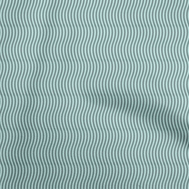 oneOone Cotton Flex Light Blue Fabric Asian Block Fabric For Sewing Printed Craft Fabric By The Yard 40 Inch Wide