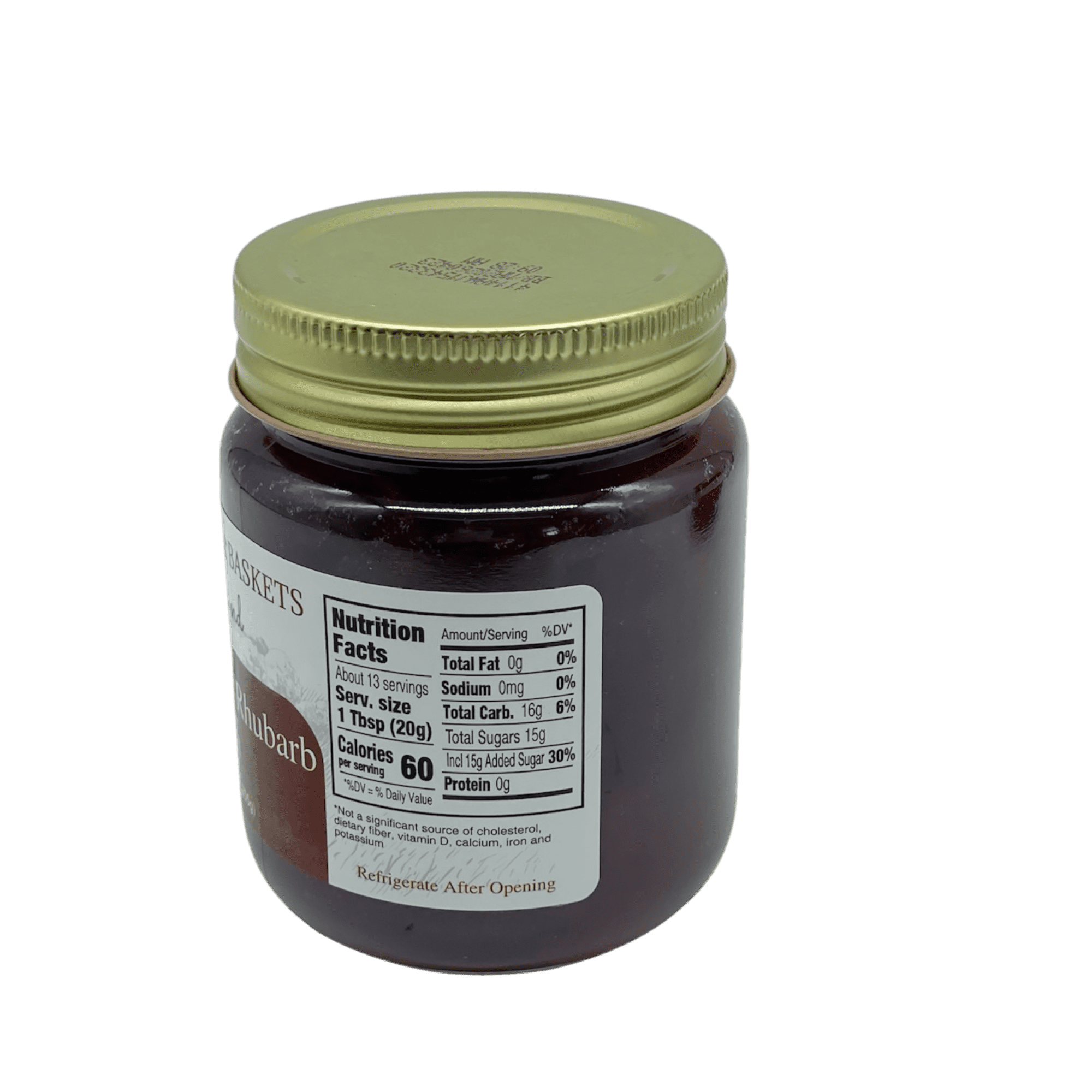 Amish  Strawberry Rhubarb Jam Non GMO Vegan All Natural - 9 oz - 2 Jars