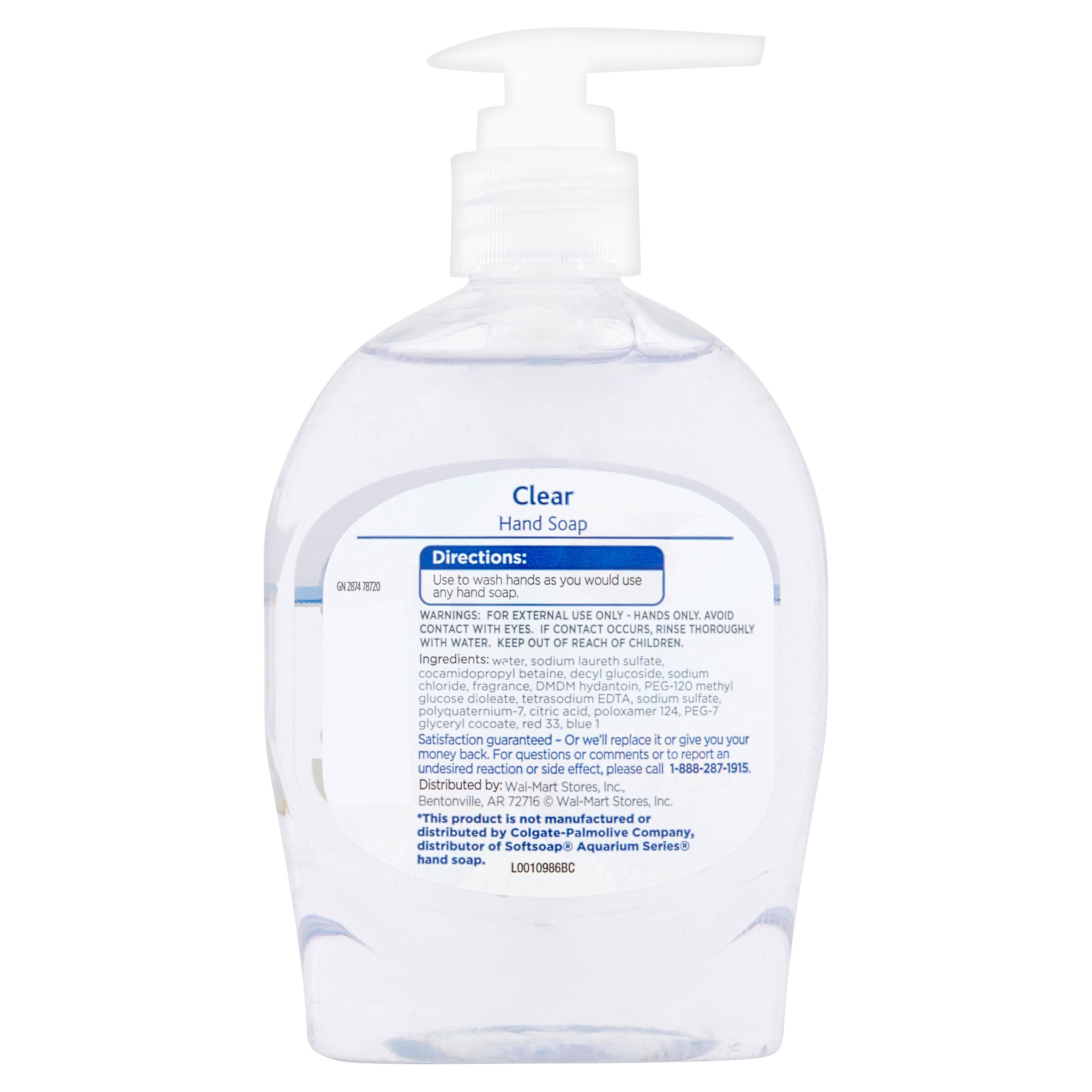 Equate 7.5 Oz. Clear Liquid Hand Soap