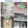 thumbnail image 4 of Señal de salida CM MZY con luz de emergencia LED verde 120V/277V, paquete de 4, 4 of 5