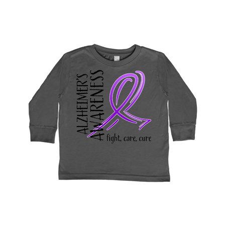 

Inktastic Alzheimers Awareness- Fight care cure Gift Toddler Boy or Toddler Girl Long Sleeve T-Shirt