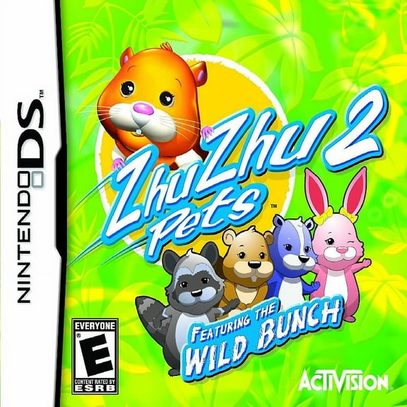 Restored ZhuZhu Pets 2: Featuring the Wild Bunch (Nintendo DS, 2010) (Refurbished)