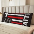 thumbnail image 2 of Honeii USA Flag Cross Print Long Body Pillowcase 20x54 in,Body Pillow Cover with Zipper,Large Body Pillowcase,Soft Bed Decorative, 2 of 7