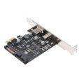 thumbnail image 1 of Tarjeta de expansion PCI-e a USB3.1 Tipo-C Tarjeta de expansión PCI-E a USB Carga rápida con tarjeta adaptadora frontal de 19 pines GEN1 5G PCI-express Abanopi  Tarjeta de expansion, 1 of 6