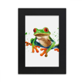 thumbnail image 1 of Polypedatid Green Frogs Desktop Photo Frame Picture Display Art Painting Exhibit, 1 of 3
