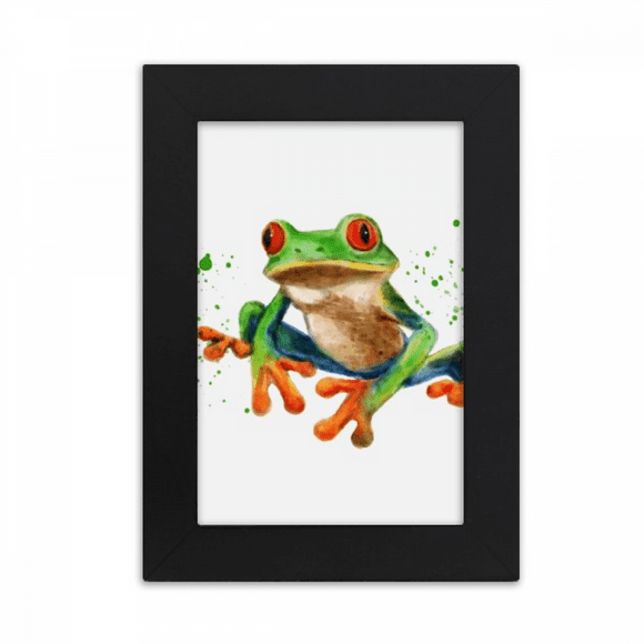 Polypedatid Green Frogs Desktop Photo Frame Picture Display Art Painting Exhibit
