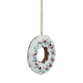 thumbnail image 4 of Northlight 3" White Frosted Donut with Pine and Berry Christmas Ornament, 4 of 4