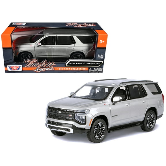 2025 Chevrolet Tahoe Z71 Gray Metallic "Timeless Legends" Series 1/24 Diecast Model Car by Motormax