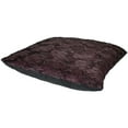 thumbnail image 3 of 17" Burgundy Plush and Velvety Square Throw Pillow, 3 of 3