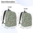 thumbnail image 4 of Balery Retro Hippie Groovy Mushroom Vintage Canvas Backpack for Men and Women - Large Capacity, Durable Travel Laptop Bag for School, Work, Hiking, and Outdoor Activities, 4 of 7