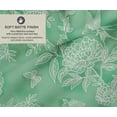 thumbnail image 2 of Soimoi Cotton Canvas | 56" Wide, Sold by 3 Yard | Floral Pattern - Green | Durable Medium Weight Fabric for Bags, Curtains, Crafts & Dcor, 2 of 7