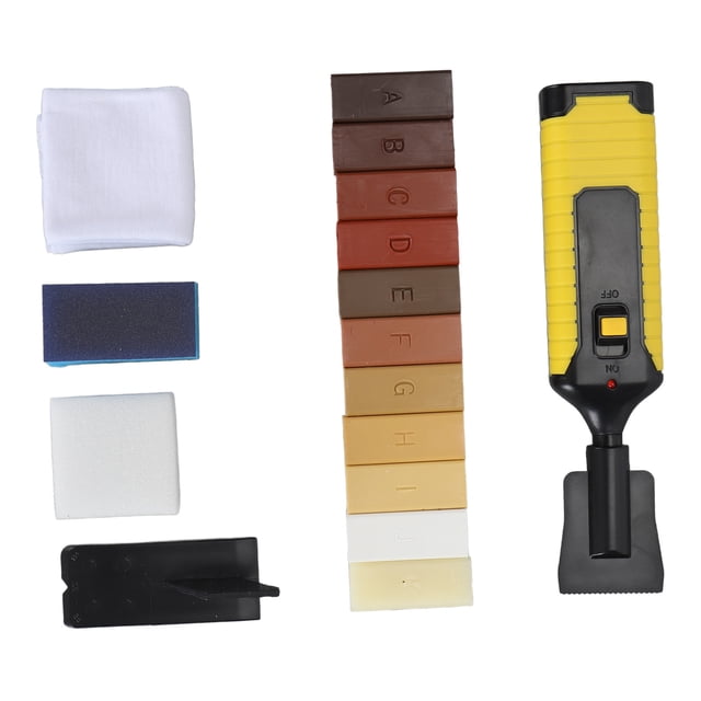 Kit De Reparación De Pisos, Kit De Reparación De Pisos De Madera Con Relleno De Cera Dura, Fácil De Usar, 11 Colores, Para Puerta De Madera