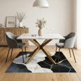 thumbnail image 3 of ODIKA 5'x7' Washable Area Rug Non-Slip, Chair-Friendly Swirl Abstract Interlocking Vein Borders Veined Streaks Flow for Dining Room, Under Table, Home Office, 3 of 7