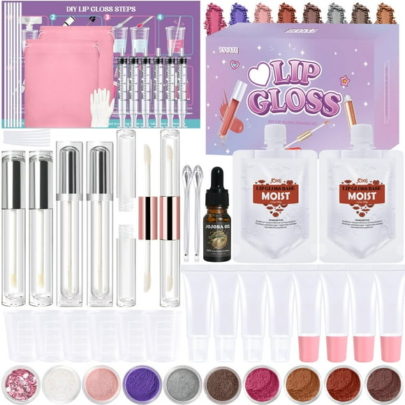 Kit para hacer brillos de labios TSVATE con 58 piezas para mujeres y niñas