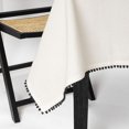 thumbnail image 5 of Thyme & Table Rectangle Tablecloth 102", Pom White, 5 of 5