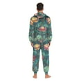 thumbnail image 4 of FORMRS Onesies Pajama for Adults Unisex Hoodie Winter Jumpsuit One Piece Sleepwear, Sizes S-2XL, Art Water Lilies Pattern, 4 of 7