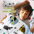 thumbnail image 2 of Personalized Lion Nap Mat With Custom Name for Lion Lover Kids. Lion Animals Design Blanket for Daycare and Preschool. Convenient and Washable.(Cushions + Pillows22.5"x55"+Blanket size: 33.5" x 45"), 2 of 8